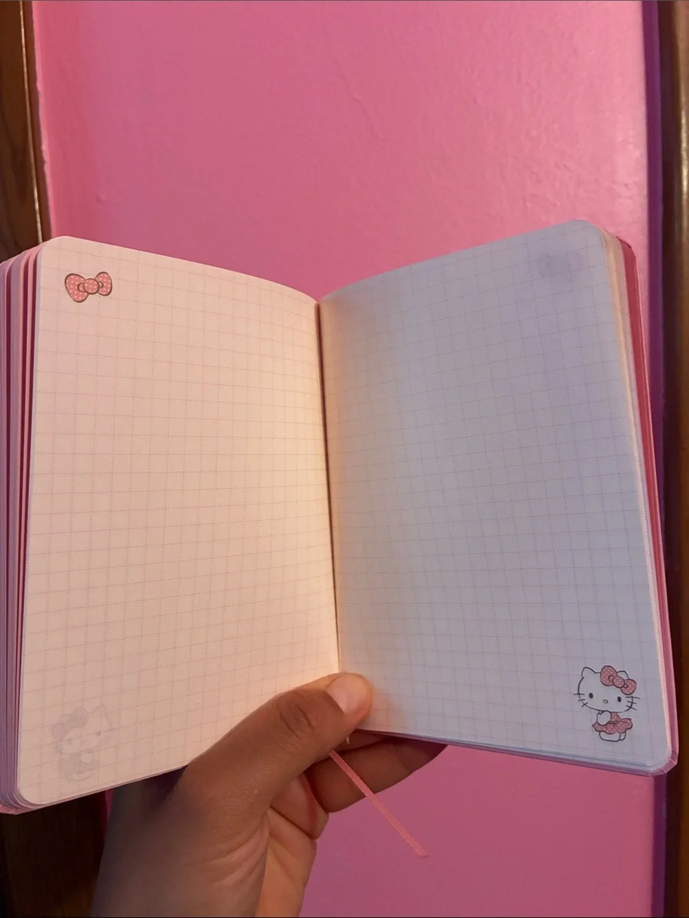 5/$25🎀Hello Kitty Pink & White Polka Dot Planner/ Journal